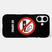 Kein Vaping Case-Mate iPhone Hülle (Rückseite (Horizontal))