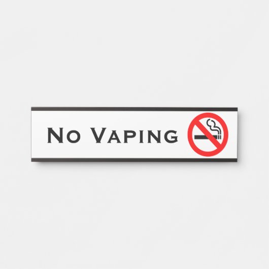 Kein Vaping Office Door signalisiert Geschäftszeic Türschild (Vorderseite )
