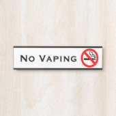 Kein Vaping Office Door signalisiert Geschäftszeic Türschild (Vorderseite )