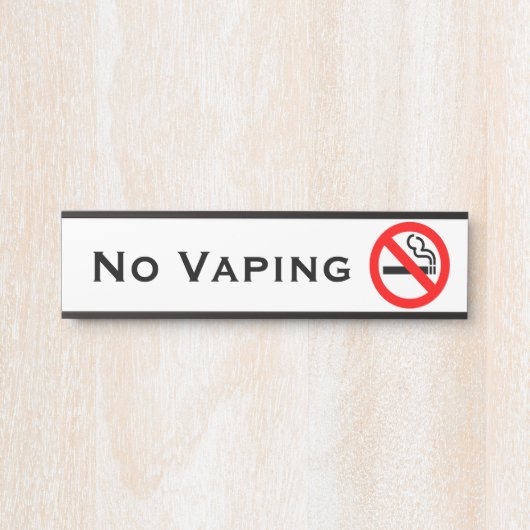Kein Vaping Office Door signalisiert Geschäftszeic Türschild (Vorderseite )