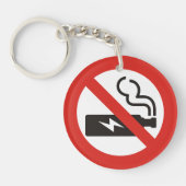 Kein Vaping-Schlüsselanhänger Schlüsselanhänger (Vorderseite)