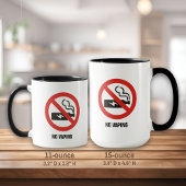 Kein Vaping Tasse