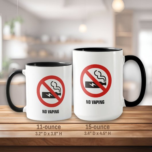 Kein Vaping Tasse