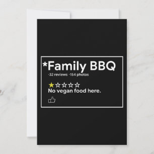 Kein veganes Essen für die GRILLEN der Familie Einladung