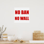 Kein Verbot, keine Mauer Poster (Küche)