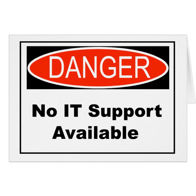 Kein verfügbarer IT-Support-Status (Vorderseite (Horizontal))