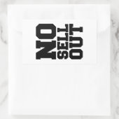 KEIN VERKAUF RECHTECKIGER AUFKLEBER (Tasche)