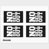 KEIN VERKAUF RECHTECKIGER AUFKLEBER (Blatt)