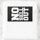 KEIN VERKAUF RECHTECKIGER AUFKLEBER (Tasche)