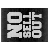 KEIN VERKAUF SCHNEIDEBRETT (Vorderseite)