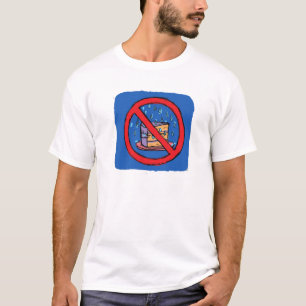 Kein verlassender Kuchen heraus im Regen T-Shirt