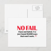 Kein Versag Postkarte (Vorne/Hinten)