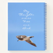 Kein Vogel stürzt zu hoch Seagulls Blau Notizblock (Rückseite)