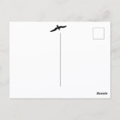 Kein Vogel stürzt zu hoch zitierender Seagull im F Postkarte (Rückseite)