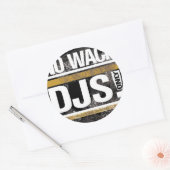 Kein Wack DJs Round Sticker (Umschlag)