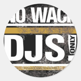 Kein Wack DJs Round Sticker