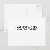 Kein wackeliges, lustiges, geektisches Shirt Postkarte (Vorne/Hinten)