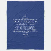 Kein Waffen-Davidsstern Blau Fleecedecke (Vorderseite)