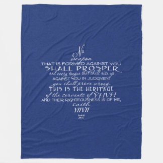 Kein Waffen-Davidsstern Blau Fleecedecke
