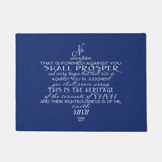 Kein Waffen-Davidsstern Fußmatte (Vorderseite)