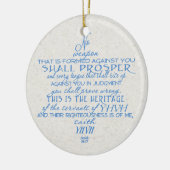 Kein Waffen-Davidsstern Keramikornament (Links)