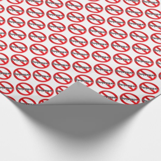 Kein Wahnsinniger Geschenkwrap Geschenkpapier (Ecke)