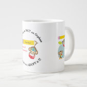 Kein Waisenkind Bitte Adoptier keinen Affenleser Jumbo-Tasse (Vorderseite Rechts)