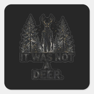 Kein Waldtier am Nacht Sticker