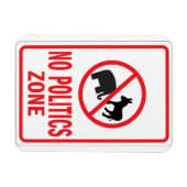Kein Warnzeichen für die Politische Zone Magnet (Horizontal)
