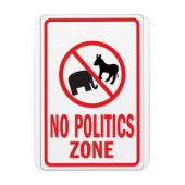 Kein Warnzeichen für die Politische Zone Magnet (Vertikal)