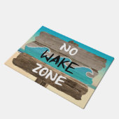 KEIN WECKEN SIE ZONE FUßMATTE (Schrägansicht)