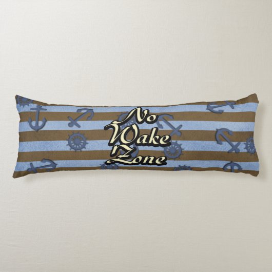 Kein wecken Sie Zonen-Seeschiffs-Anker und Räder Seitenschläferkissen (Vorderseite)