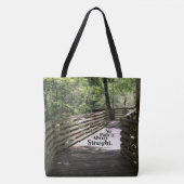 Kein Weg ist immer gerade Tasche (Vorderseite)
