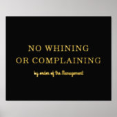 KEIN WEICHEN KEINE BESCHWERUNG moderner Typ Black  Foliendrucke (Vorderseite)