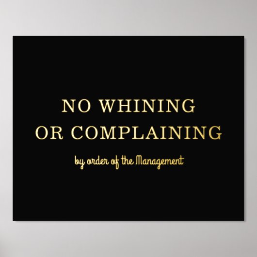 KEIN WEICHEN KEINE BESCHWERUNG moderner Typ Black  Foliendrucke (Vorderseite)