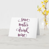 **KEIN WEIN** AM "GEBURTSTAG" KARTE (Gelbe Blume)