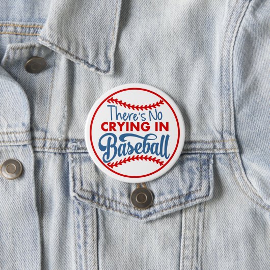Kein Weinen beim Baseball-Round-Button Button (Beispiel)