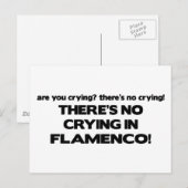 Kein Weinen - Flamenco Postkarte (Vorne/Hinten)