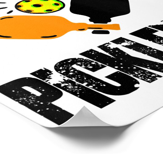 Kein Weinen in Pickleball lustiges Geschenk Poster (Ecke)