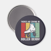 Kein Weinen in Roller Derby Funny Rollerskating Magnet (Vorderseite/Rückseite)