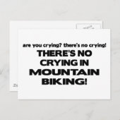 Kein Weinen - Mountainbiken Postkarte (Vorne/Hinten)