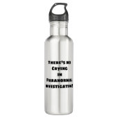 Kein Weinen! (Schwarz) Edelstahlflasche (Vorderseite)