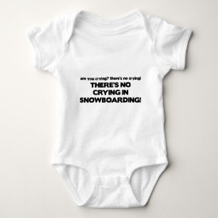 Kein Weinen - Snowboarden Baby Strampler