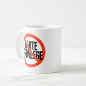Kein weißes Privileg Kaffeetasse (Vorderseite Links)