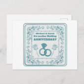 Kein weiterer Hochzeitstag Postkarte (Vorne/Hinten)