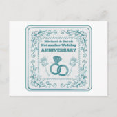 Kein weiterer Hochzeitstag Postkarte (Vorderseite)