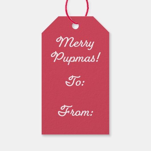 Kein weiterer Pullover! French Bulldog-Geschenkmar Geschenkanhänger (Rückseite)