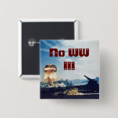 Kein Weltkrieg III Button (Vorne & Hinten)
