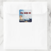 Kein Weltkrieg III Quadratischer Aufkleber (Tasche)