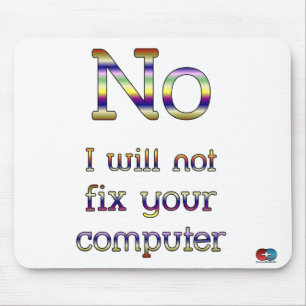 Kein werde ich nicht mousepad